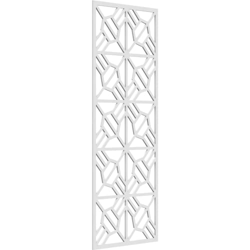 Image of 23 3 /8 inchW x 59 3 /8 inchH x 3 /8 inchT Auburn Decorative Fretwork Wall Panels in Architectural Grade PVC