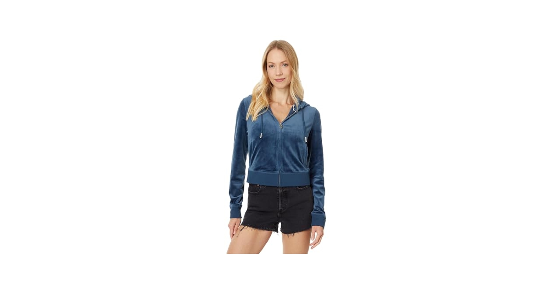 Juicy Couture Womens, Classic Juicy Hoodie with Back Bling