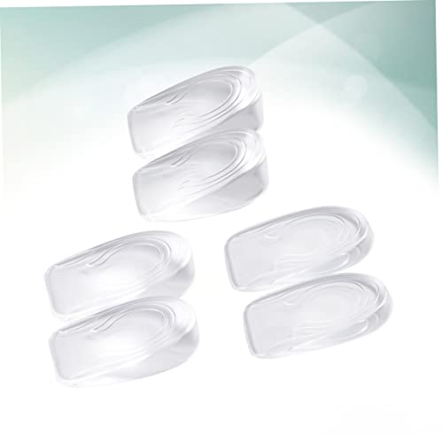 Plantillas de gel transparentes para incrementar altura, 3 pares miniatura 4