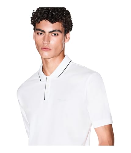 Camiseta polo Armani Exchange Milano/Nueva York con logo miniatura 3