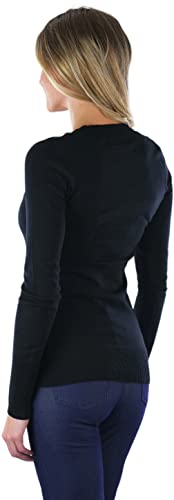 Image of ToBeInStyle Women's Classic Long Sleeve V-Neck Pullover Sweater