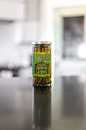 Foster's Pickled Asparagus Jalapeno, 16oz. (3 Pack) - Pickled Asparagus Spicy - Traditional Pickled Vegetables Recipe for 30 years - Pickled Asparagus Spears Gluten Free, Fat Free, Preservative Free