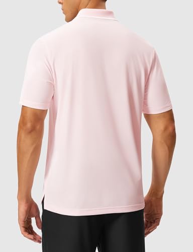 Image of Rdruko Men's Polo Shirts Short Sleeve Quick Dry Outdoor Golf Sports Shirts with Pocket