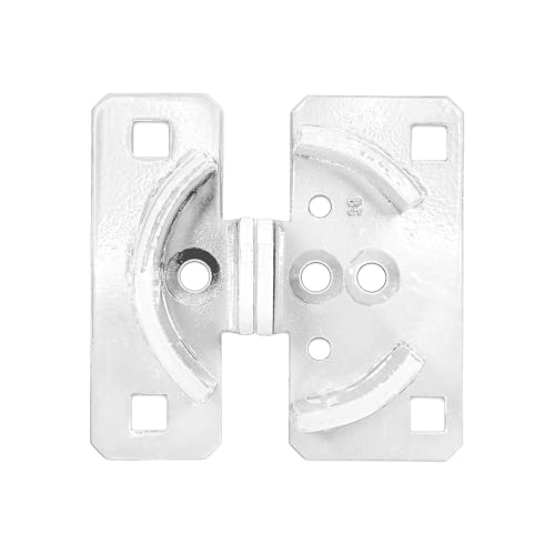 Image of PACLOCK's PL774 Short Puck Hasp, Padlock & Keys Not Included, Puck-Mountable w /Extra Security Features, No Backplates, White PC