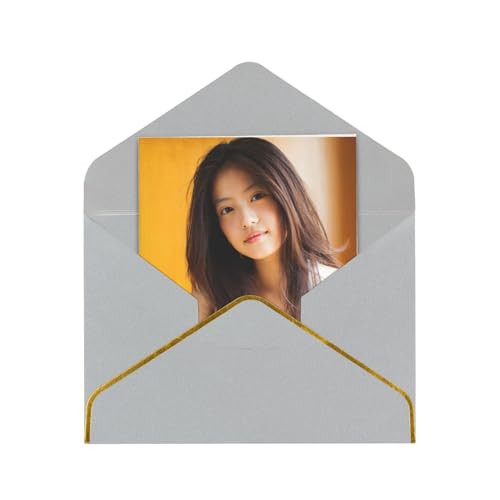 メッセージカード 今田美桜 グリーティングカード 人気 シンプル 挨拶状 年賀状 感謝カード 金箔押し 封筒付き 多機能 レター用品 友達 家族 記念日 新年 お正月 お誕生日 贈り物 おしゃれ プレゼント