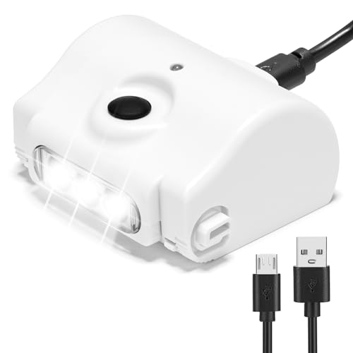 Spare Set of Headlamp LED Head Light with USB Cable, Compatible with 1X to 14X, 1.5X to 13X Head Mount Magnifying Glasses for Close Work