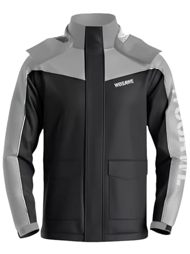 Amazon.com: WOSAWE Unisex Motorcycle Rain Jacket Men Waterproof