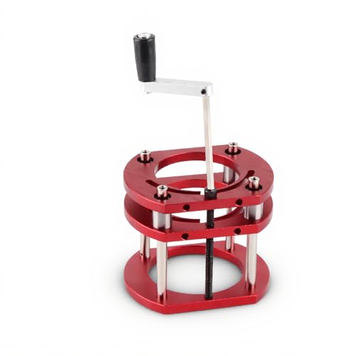 Router Base, 4 Jaw Clamping Router Table Lifting System Base Woodworking Engraving DIY Tools for 64-66mm Diameter Motors