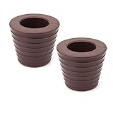 DGQ Patio Umbrella Cone Umbrella Wedge Plug for Patio Table Hole Opening 2-2.5 Inch (Brown,2Packs)