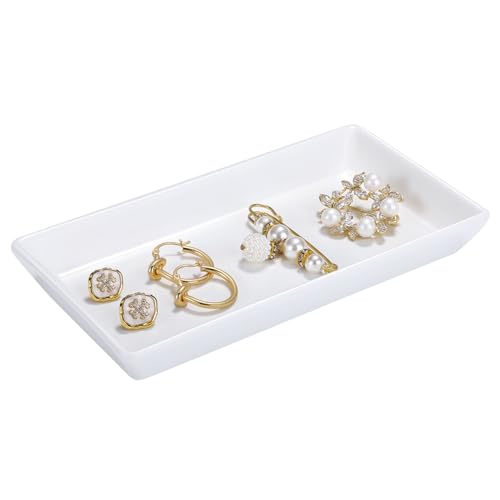 Emibele Bandeja de Almacenamiento de Joyas, Bandeja de Cerámica...