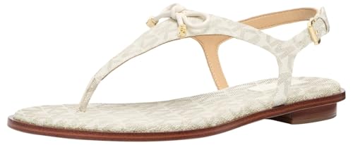 Michael Kors Womens Nori Flat Thong Sandal Vanilla 5