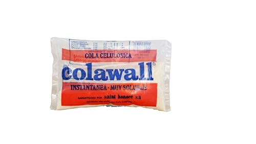 Cola Celulósica en Polvo - 50 gr - Rendimiento 10-15 m² - Gran Poder Adhesivo - Ideal para Papeles Pintados - Sin Químicos Adicionales Peligrosos - Fabricado en Europa