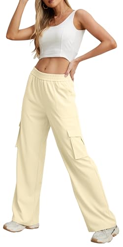 GRECERELLE Cargo Pants Baggy Stretchy Wide Leg Y2K Cargo Pants High Waisted Casual Woman4