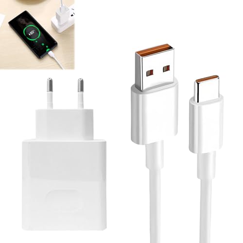 Caricatore Auto 66W USB + Cavo 6A Per Honor 90, Huawei - SuperCharge Rapida