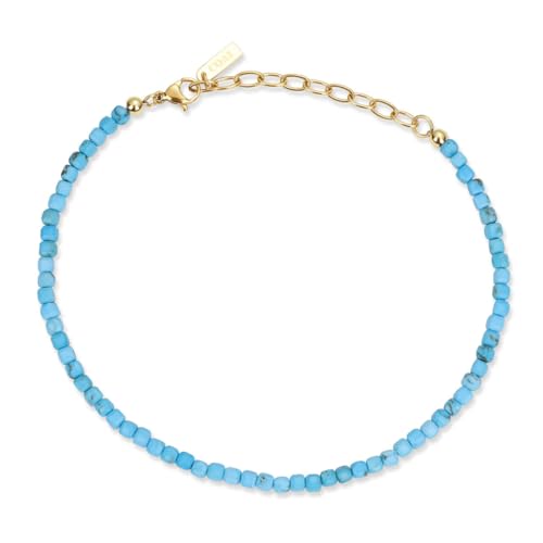 COAI Summer Anklet for Women, Turquoise Jewelry Beaded Anklet for Women