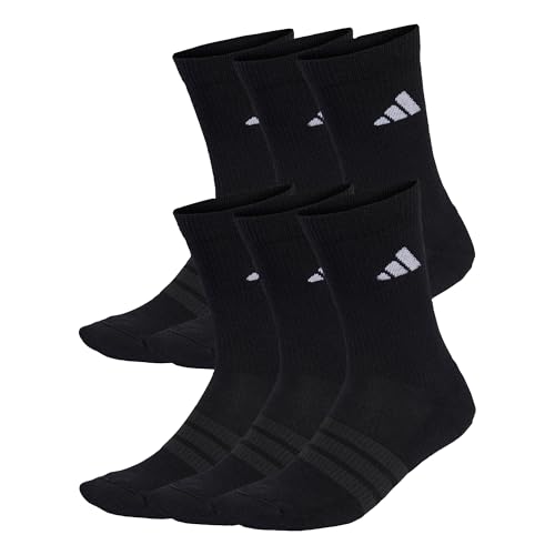 adidas Unisex CUSHIONED CREW SOCKS 6 PAIR PACK,...