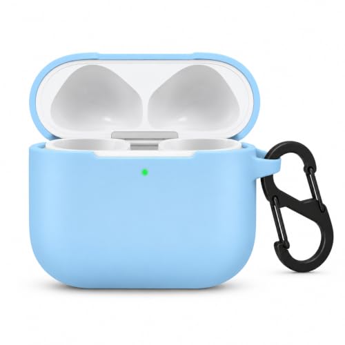 Image of Silicone Case Cover for Apple AirPods 4 (Earbuds Not Included) (Sky Blue)