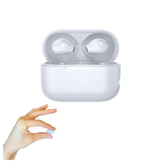 KKSAFE Invisible Earbud Mini Discreet Bluetooth Earpiece Hidden Micro Wireless Headphones World Smallest Stealth Buds Microphone Charge Case Headset(White)