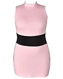 Miccostumes Women's Plus Size Anime Tube Dress Cosplay Costume (1X/2X, Light Pink)