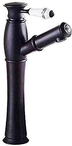 Grifo Grifo de bombeo Ducha Latón Baño Fregadero Grifo Cerámica Mango Grifo