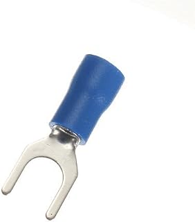 100 Vinyl Insulated Blue Fork/Spade Terminals, #8 Stud Size, 16-14 AWG by A Plus Parts House