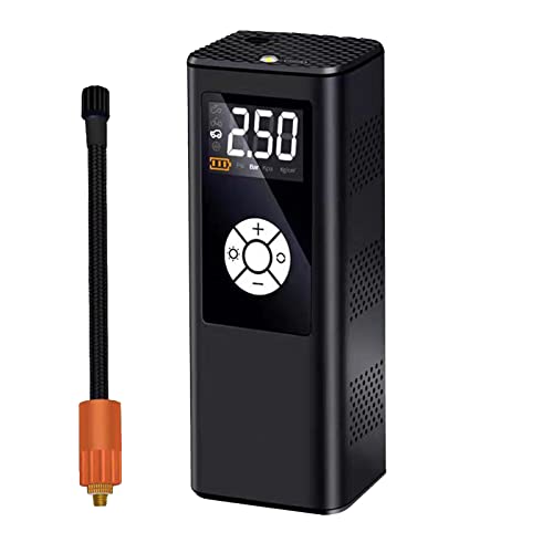 Pompe de gonflage Xinxigang, gonfleur de pneu numérique, mini compresseur d'air, pompe de gonflage d'air électrique automatique 12 V, pour pneus de vélos de voiture, moto, baskets et autres gonflables Cover