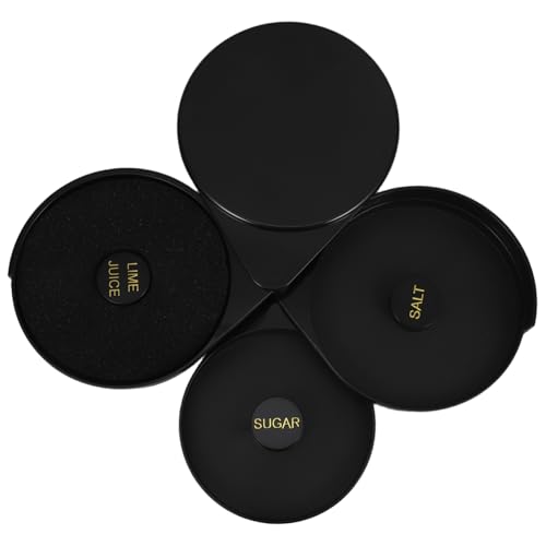 OUNONA Salt Sugar Spice Storage Box 3-tier Plastic Container Essential Bar Tool