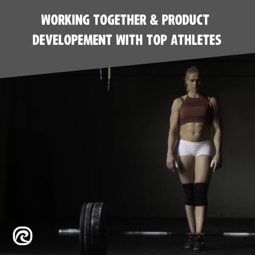 Rehband 7051 Classic 7mm V-Knee-Sleeve for Weightlifting, Competition Grade Powerlifting Knee Sleeve, Compression Sleeve for Crossfit, Squats, Gym, Colour:Black - 1 Pair, Size:X-Large