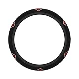 Anime Red Cloud Cute Steering Wheel Cover Elasticity Car Accessories Cloth Soft 15 inch Steering Wheel Covers Universal for Women Men
