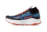Icebug Järv Gaiter RB9X GTX - Zapatillas impermeables para correr de invierno - Gore-TEX - Polaina integrada - Suela RB9X antideslizante - Hombre, Azul hielo/naranja, 45 EU