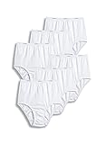 Jockey Women's Underwear Classic Brief - 6 Pack, White, 5