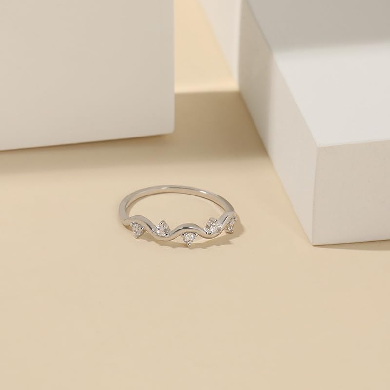 Healing Is Not Linear Self Love Highs and Lows Wave Ring, 925 Sterling Silver Personalized Stacking Self Love Ring, Inspirational Wave Encouraged Ring Jewelry Gift for Women - Image 4