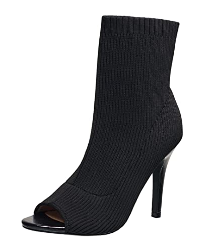 French Connection Women's Meghan Peep Toe Booties Comfortable Work Fall