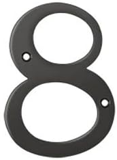 Deltana RN4-8 Solid Brass 4 Number 8