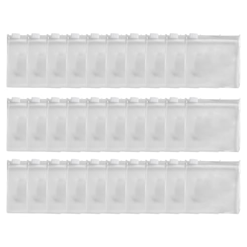 Bolsas Transparentes Para Joyería,30 Piezas Bolsitas Mini Reutilizables Para Almacenamiento De Joyas | Con Cierre Hermético Para Anillos,Para Mujeres Viaje Pastillas Botones Cuentas Sellos Tornillos T
