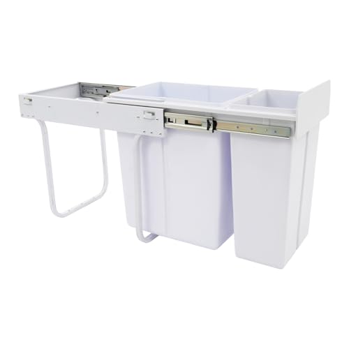 Caneca de basura doble deslizable para cocina 30L miniatura 6