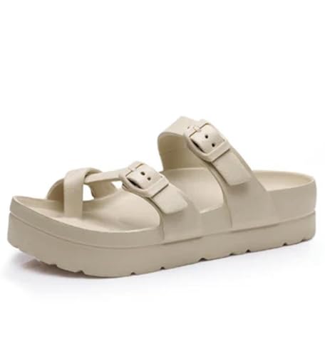 Sandalias de Verano de Moda ERWOQ, Zapatillas de Mujer con Plantilla Gruesa y Soporte para el Arco, Chanclas de Playa Suaves
