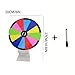 DLOULP Tabletop Prize Turn Plate Fortunes Wheel Rotating Game Lucky Draws Rotating Erasable Fortunes Erasable