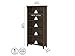 Bush Furniture Salinas Tall 5 Shelf Bookcase in Ash Brown | Distressed Style Modern Farmhouse Bookshelf for Living Room and Home Office