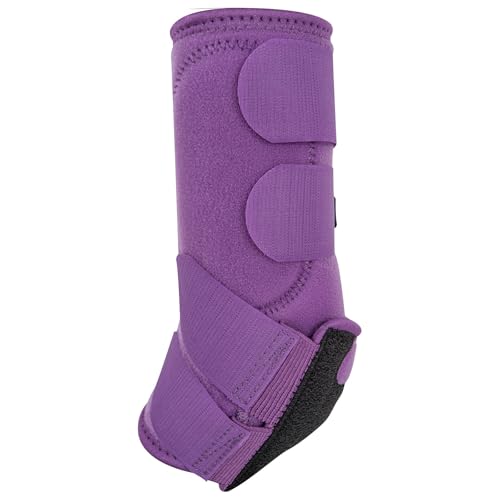 Image of Classic Equine Legacy2 Support Boots, Front (Violet Purple, Medium)