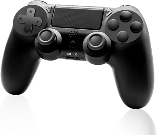 Controlador inalámbrico para PS-4, controlador mejorado inalámbrico para PS-4/Slim/PC, Joystick Bluetooth Gamepad con doble vibración/panel táctil/conector de audio de 3,5 mm/seis ejes/ergonómico