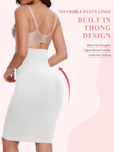 Image of JOYSHAPER Shapewear Slip for Under Dresses Half Slip Tummy Control Dress Skirt Slip Body Shaper