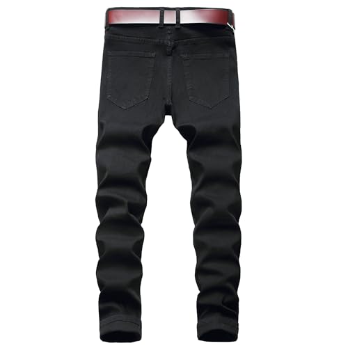Men's Ripped Jeans Stretch Slim Fit Fashion Comfort Skinny Superflex Pants Boot Cut Jeans2