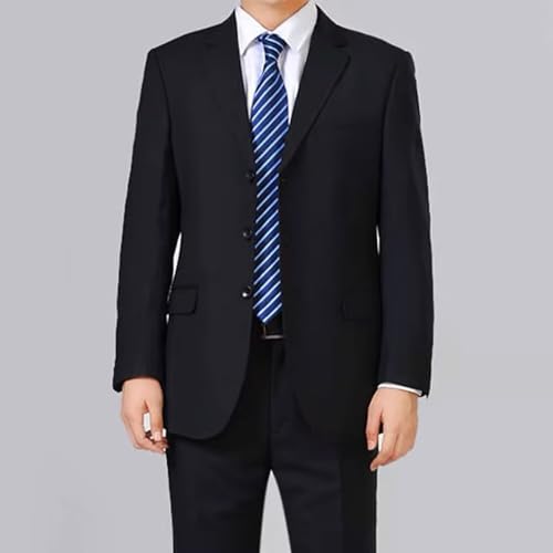 Mens 3 Button Suits Classic Fit Men Business Formal Attire 2 Piece Three-Button Jacket Dress Pants Suit Set2