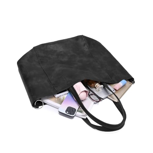 Image of Tote Bag Set for Women, Top Handle Satchel Purse Set Oversized Shoulder Handbag Large Capacity Hobo Bags Soft PU Leather