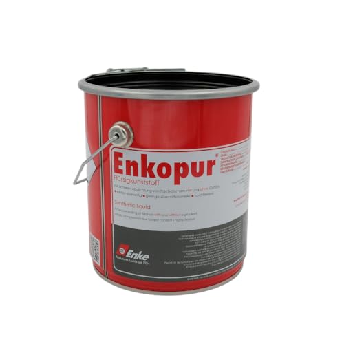 Enke Enkopur® Flüssigkunststoff | 4kg | schwarz | Universalabdichtung Feuchtigkeitssperre für Dach, Keller, Garage, Sockel | extrem langlebig UV-stabil rissüberbrückend