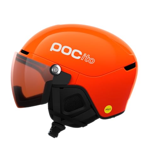POCito Obex Visor - Ski Helmet for Kids Which Brings Protection, Security and Lightweight Comfort to Younger Skiers and Snowboarders