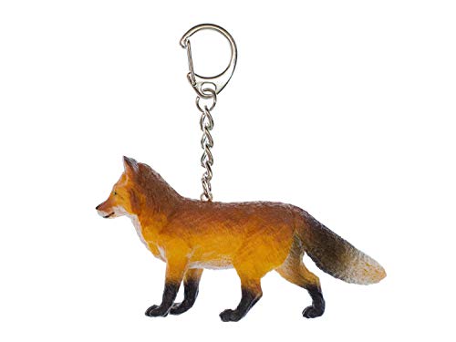 Pendentif renard roux porte-clef marron bijou fashion fait main 85mm