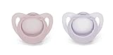 NUK | Orthodontic Pacifiers | Pink-Powder Pink | 6-18 Months | Best Pacifier for Breastfed Babies | BPA Free | Shaped to Soothe Just Like Mom | 2-Pack