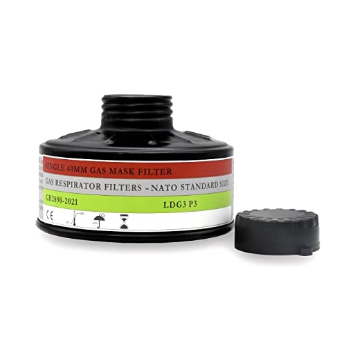Filter NATO Specifications NBC for 40mm Face Cover Filter with Long Shelf Life. 10 Years
